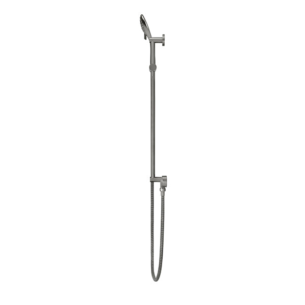 Round Three Function Hand Shower on Rail Column - Shadow