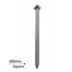 Load image into Gallery viewer, Square Gun Metal Grey Ceiling Shower Arm 600mm
