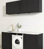 Load image into Gallery viewer, Laundry Kit 1960B Byron/Bondi Black Oak with Natural Carrara Marble Top
