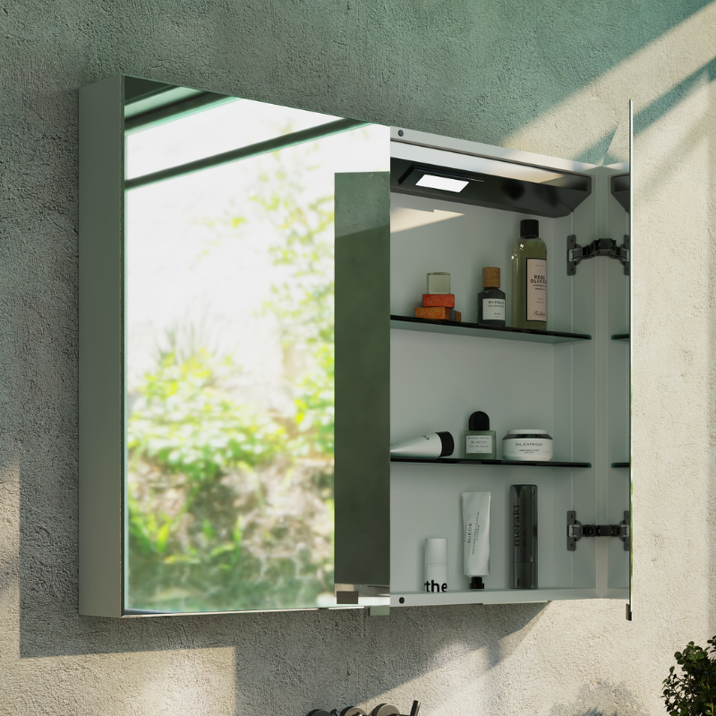 Belbagno Smart LED 2 doors shaving cabinet