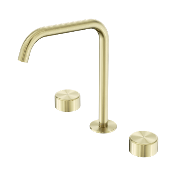 Serenity Bath/Kitchen Set Edge Spout With Metal Handle Brushed Gold