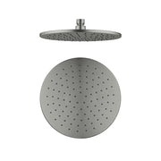 250MM ROUND SHOWER HEAD GUN METAL