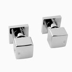 Load image into Gallery viewer, Chrome Cubic Shower Wall Taps
