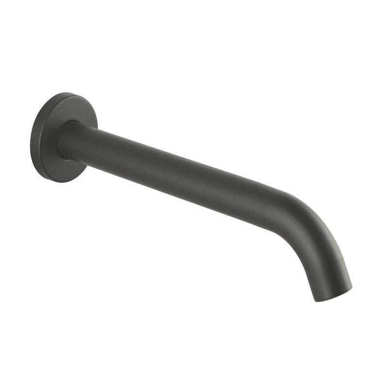 LUCID PIN Series Round Gun Metal Grey Bathtub/Basin Wall Spout