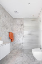 Load image into Gallery viewer, Round Double Towel Rail 600mm - PVD Brushed Nickel
