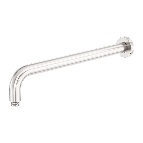Zen SS316L Round Shower Arm 400mm Length Brushed Nickel
