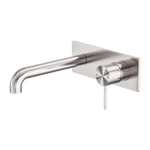 Load image into Gallery viewer, MECCA WALL BASIN/BATH MIXER 160MM BRUSHED NICKEL
