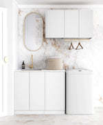 Load image into Gallery viewer, Laundry Kit 1715A Noosa White with Natural Carrara Marble Top
