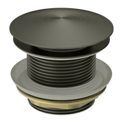 40MM BATH POP-UP PLUG WITH REMOVABEL WASTE NO OVERFLOW GRAPHITE