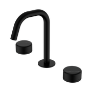 Serenity Basin Set Edge Spout With Marquina Black Handle Matte Black