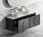 Load image into Gallery viewer, Laguna Black American Oak Wall Hung Vanity
