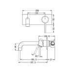 Load image into Gallery viewer, DOLCE WALL BASIN/BATH MIXER GUN METAL
