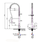 Load image into Gallery viewer, Tall Spring Chrome Pull Out Kitchen Mixer
