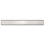 Load image into Gallery viewer, TILE INSERT V CHANNEL FLOOR GRATE 80MM OUTLET WITH HOLE SAW BRUSHED NICKEL
