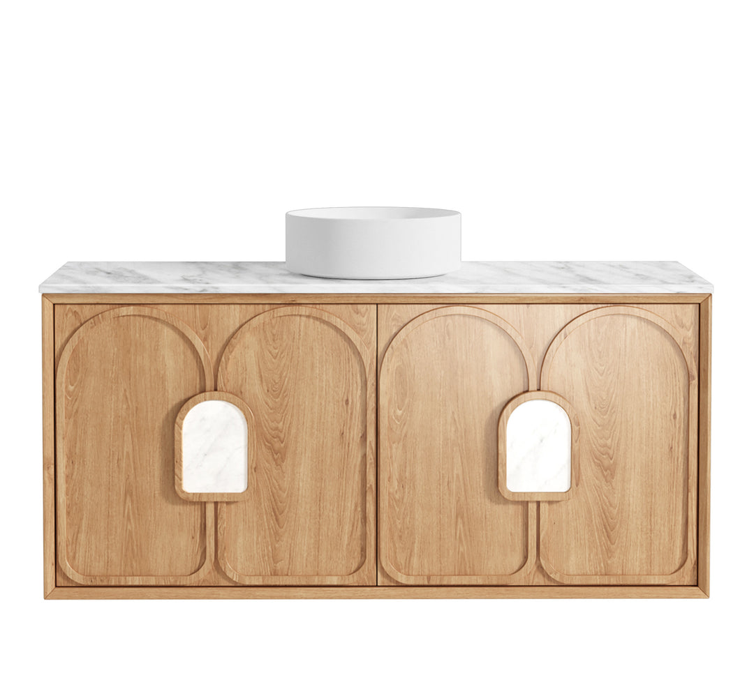 Laguna Natural Oak Wall Hung Vanity