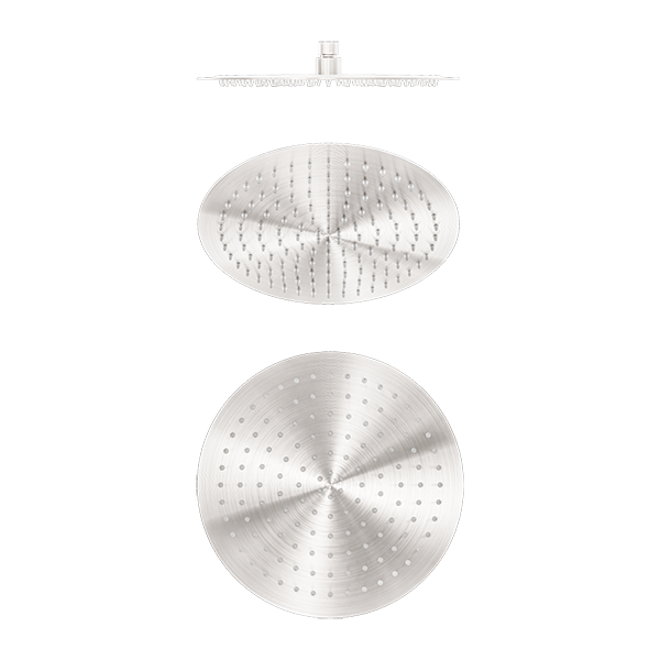Zen SS316L 300mm Round Shower Head Brushed Nickel