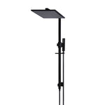 Load image into Gallery viewer, Square Combination Shower Rail 300mm rose - Matte Black
