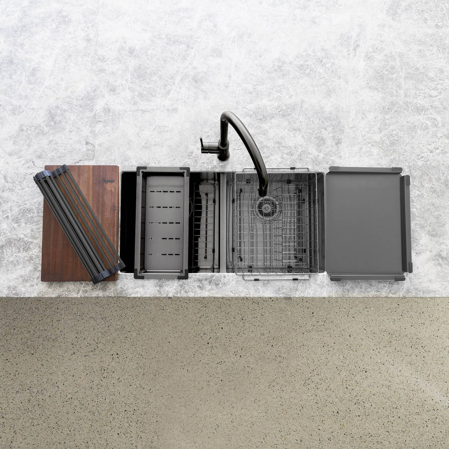 Dish Draining Tray - PVD Gunmetal Black