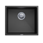 Load image into Gallery viewer, Black Carysil Magic Salsa Granite Single Bowl Stone Kitchen Sink 457*406mm
