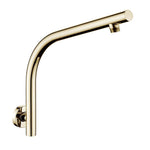 Load image into Gallery viewer, Round Brushed Brass Wall Mounted Shower Arm

