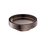 130MM ROUND TILE INSERT FLOOR WASTE 80MM OUTLET BRUSHED BRONZE