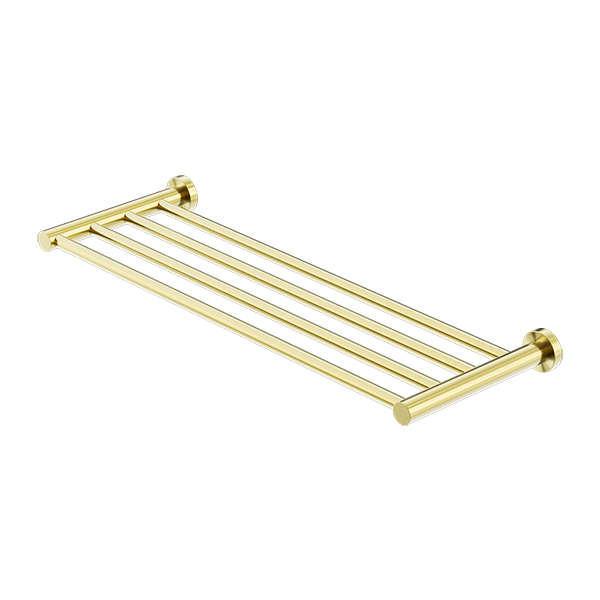 MECCA TOWEL RACK BRUSHED GOLD
