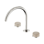 Load image into Gallery viewer, Serenity Bath/Kitchen Set Arc Spout With Rome Travertine Handle Brushed Nickel
