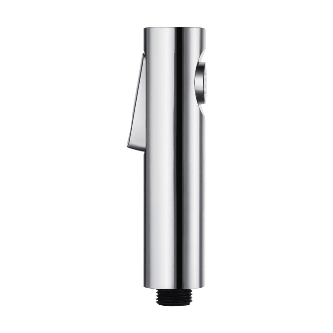 Round Chrome ABS Toilet Bidet Spray Kit with Stainless Steel Hose