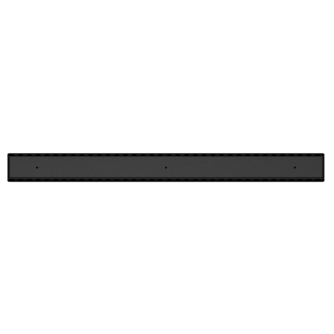 TILE INSERT V CHANNEL FLOOR GRATE 50MM OUTLET WITHOUT OUTLET AND HOLE SAW MATTE BLACK
