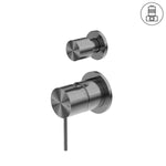 Load image into Gallery viewer, MECCA SHOWER MIXER WITH DIVERTOR SEPARATE BACK PLATE GUN METAL
