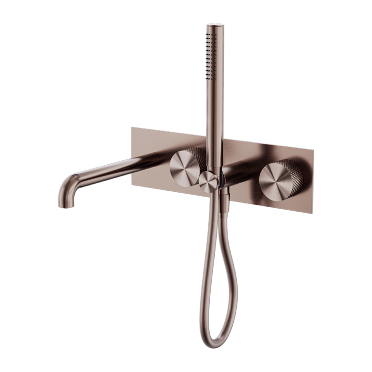 OPAL PROGRESSIVE SHOWER SYSTEM WITH SPOUT 250MM BRUSHED BRONZE