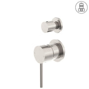 DOLCE SHOWER MIXER WITH DIVERTOR SEPARATE BACK PLATE BRUSHED NICKEL