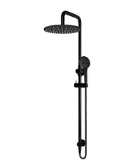 Round Combination Shower Rail 300mm Rose, Three Function Hand Shower