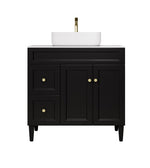 Load image into Gallery viewer, Harold Federation Freestanding Vanity Matte Black
