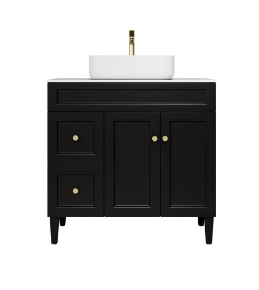 Harold Federation Freestanding Vanity Matte Black