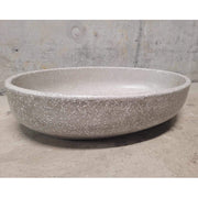 540*360*120 Oval Above Counter Basin Helia - Grey Terrazzo