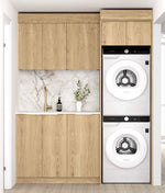 Load image into Gallery viewer, Laundry Kit 1715C Byron/Bondi Natural Oak with Natural Carrara Marble Top
