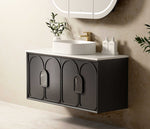 Load image into Gallery viewer, Laguna Black American Oak Wall Hung Vanity
