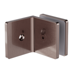 Load image into Gallery viewer, 90 DEGREE GLASS TO WALL BRACKET10MM GLASS BRUSHED BRONZE

