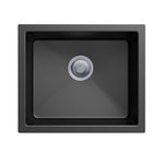 Load image into Gallery viewer, Black Carysil Salsa Granite Single Bowl Stone Kitchen Sink 533*457mm
