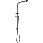 Load image into Gallery viewer, Square Gun Metal Grey Shower Station without Shower Head and Handheld Shower(PVC Hose)
