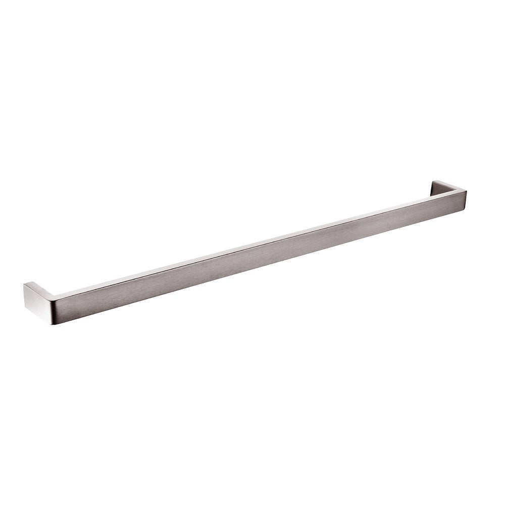 IVANO Series Brushed Nickel Single Towel Rail 800mm