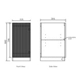 Load image into Gallery viewer, Bondi Laundry 415 Fluted White Base Cabinet
