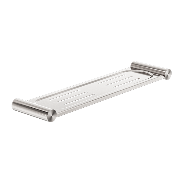 NEW MECCA METAL SHOWER SHELF BRUSHED NICKEL