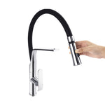 Load image into Gallery viewer, Chrome 2 Watter Patterns Pull-out Kitchen Mixer
