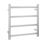 Load image into Gallery viewer, Round Brushed Nickel Electric Heated Towel Rack 4 Bars
