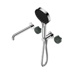 Load image into Gallery viewer, Serenity Progressive Shower System With Spout With Verde Alpi Handle And Serenity Hand Shower Chrome
