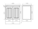 Load image into Gallery viewer, Achill Federation Ensuite Wall Hung Vanity Matte Black

