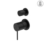 Load image into Gallery viewer, MECCA SHOWER MIXER WITH DIVERTOR SEPARATE BACK PLATE MATTE BLACK
