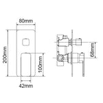 Load image into Gallery viewer, IVANO Series Chrome Wall Mixer with Diverter(color up)
